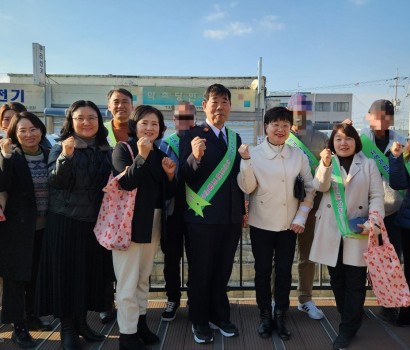 논산시 전통시장 장보기 행사 참여